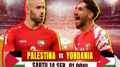 Yordania Bentrok Palestina pada Grup B Kualifikasi Piala Bumi 2026 Zona Asia, Hari Hari Sabtu Dini Hari, Hanya dalam tempat iNews