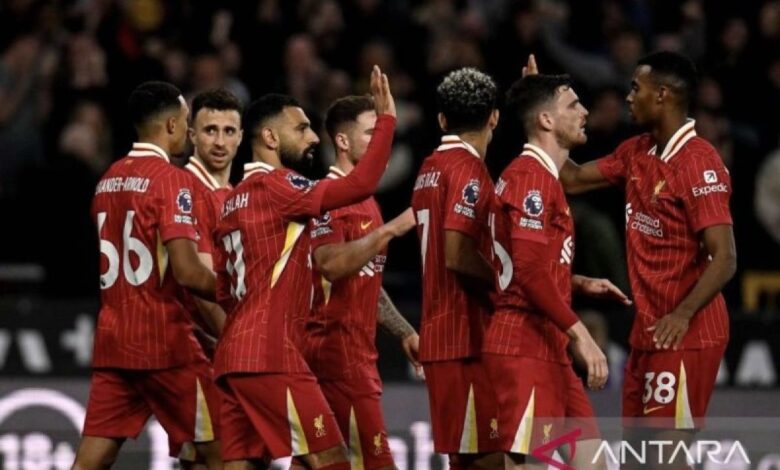 Klasemen Turnamen Inggris: Liverpool pertahankan peringkat pertama