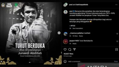 Mantan gelandang timnas Junaidi Abdillah tutup usia