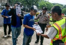 Laga final Turnamen 2 ditunda 30 menit sebab lapangan tergenang air