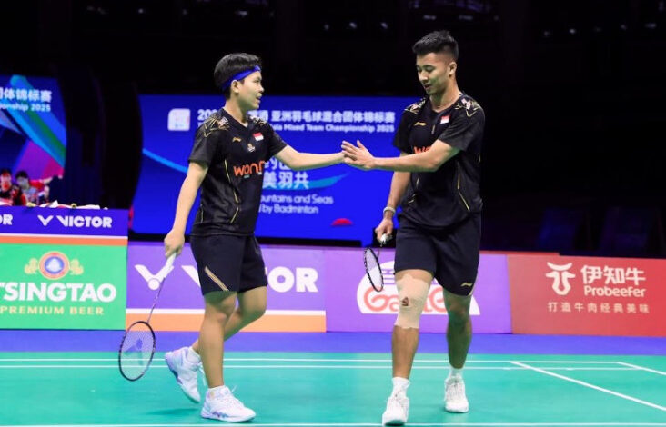 Hasil Semifinal Piala Sudirman 2025: Dejan/Fadia Kalah, Indonesia Tertinggal dari Korea Selatan 0-1