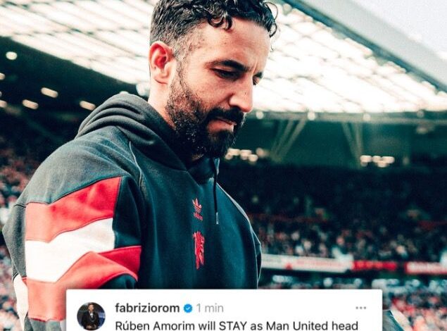 Kejutan! Ruben Amorim Bertahan dalam area Manchester United
