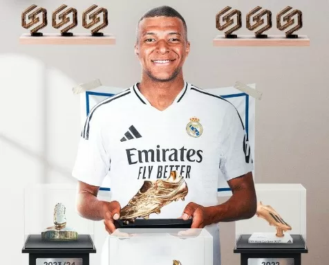 Kylian Mbappe Raih Sepatu Emas Eropa 2024/2025, Kalahkan Mohamed Salah juga juga Lewandowski