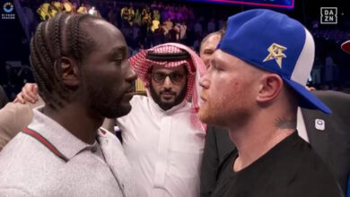 Menegangkan, Detik-detik Terence Crawford Tantang Langsung Canelo di area pada Atas Ring
