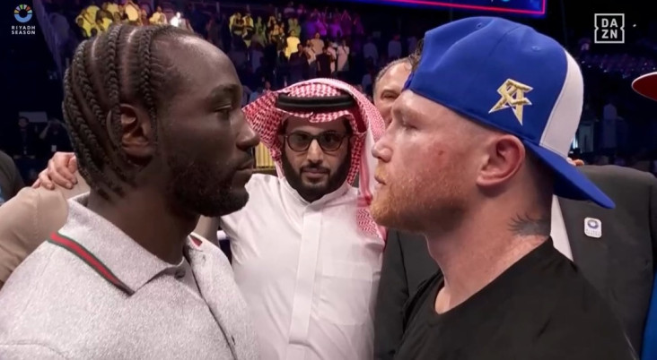 Menegangkan, Detik-detik Terence Crawford Tantang Langsung Canelo di area pada Atas Ring