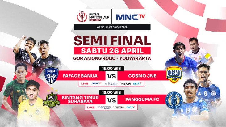 MNCTV Tayangkan Semifinal Futsal Nation Cup 2025, Fafage Banua vs Cosmo JNE