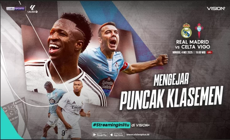 Real Madrid vs Celta Vigo di area area LaLiga, Saksikan Live Streaming dalam pada VISION+