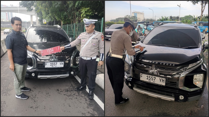 Drama pada Lampu Merah Cawang: Mobil Dinas Menyamar Jadi Sipil, Akhirnya Diciduk Polisi!