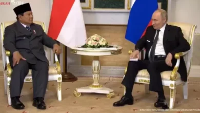 Momen Pertemuan Presiden Rusia kemudian Prabowo di dalam tempat Istana Konstantinovsky Rusia