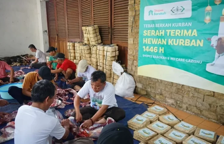 Nusantara Berqurban 2025: Lazisnu Salurkan Fauna Kurban Presiden hingga Publik