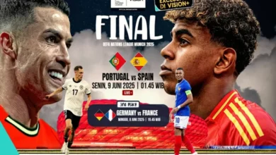 Pertarungan Sengit di Final UEFA Nations League: Portugal vs Spanyol, Streaming di VISION+