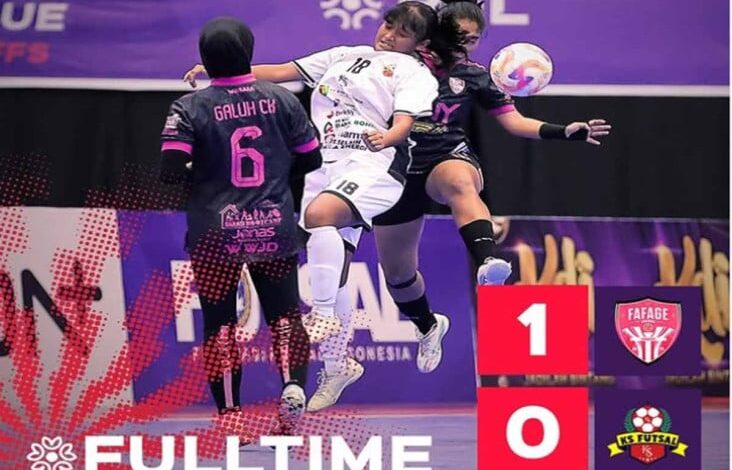 Hasil Kejuaraan Futsal Profesional Putri 2025: Fafage Femeni Tekuk Karmila Sari Futsal satu gol tanpa balas