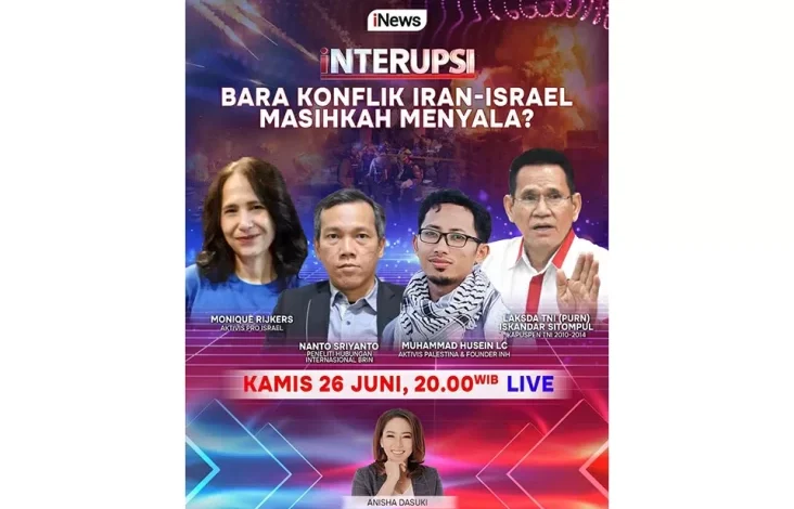 INTERUPSI Bara Konflik Iran-Israel Masihkah Menyala? Waktu senja Ini adalah adalah Bersama Anisha Dasuki, Live di tempat area iNews