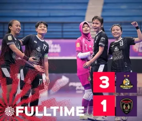Turnamen Futsal Profesional Putri 2025: Kebumen United Angels Berhasil menghadapi Muara Enim United dengan Poin 3-1