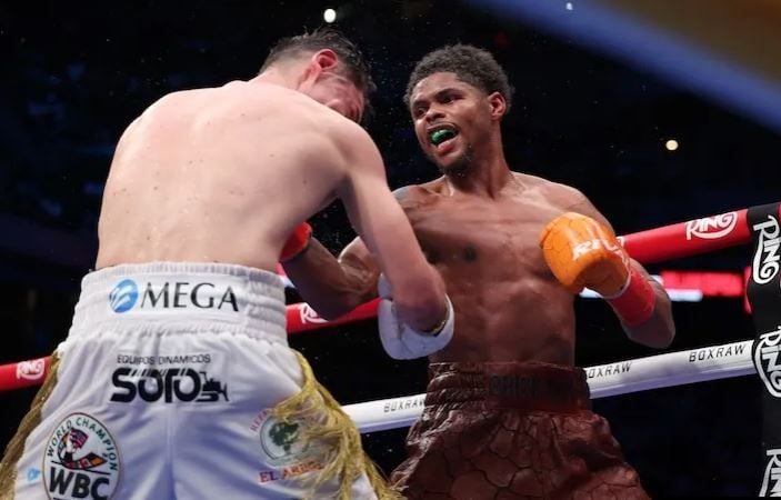 Aksi Terbaik Shakur Stevenson Kalahkan William Zepeda