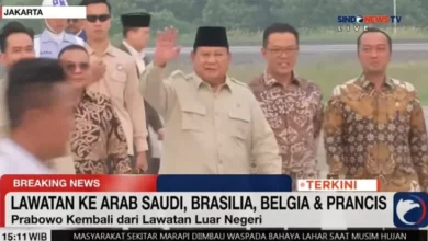 Prabowo Tiba di tempat tempat Tanah Air usai Lawatan ke 4 Negara