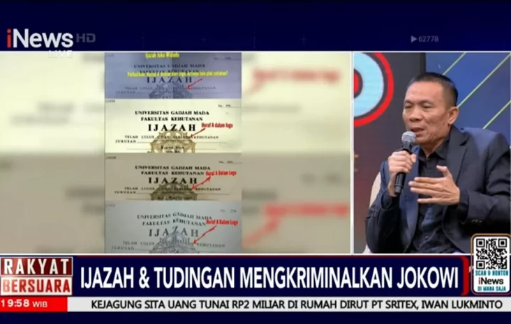 Rismon Sianipar: Jokowi Mantan Presiden Satu-satunya di Global yang mana digunakan Tidak Berani Tampilkan Ijazah