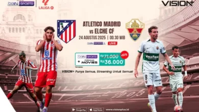 Atletico Madrid vs Elche: Awal Panas LaLiga 2025/26! Streaming pada VISION+