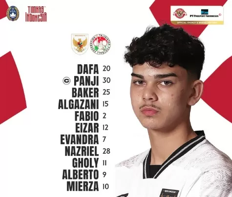 Daftar Pemain Timnas Indonesia U-17 vs Tajikistan di tempat tempat Piala Kemerdekaan 2025