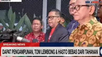 Hasto Kristiyanto Resmi Bebas usai Dapat Amnesti dari Prabowo