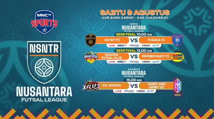 MNCTV Tayangkan Laga Semifinal lalu Final Nusantara Futsal League 2025