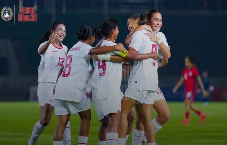 Ranking FIFA Timnas Putri Indonesia pada Asia Tenggara Setiap 7 Agustus 2025