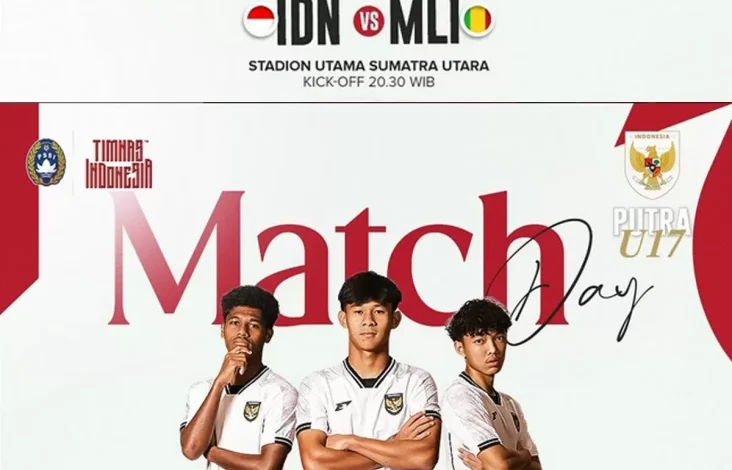 Susunan Pemain Timnas Indonesia U-17 vs Mali