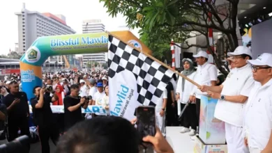Lepas 1.000 Audien Mawlid Funwalk, Menag: Sambut Maulid dengan Mempertahankan Toleransi
