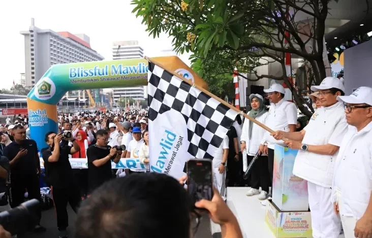 Lepas 1.000 Audien Mawlid Funwalk, Menag: Sambut Maulid dengan Mempertahankan Toleransi
