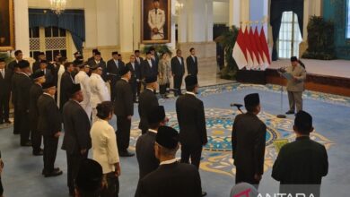Daftar 25 pejabat & 10 Dubes yang digunakan dimaksud dilantik Prabowo pada Oktober 2025
