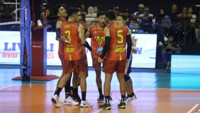 TNI AU raih kemenangan penting berjuang melawan Indomaret pada Final Four Livoli