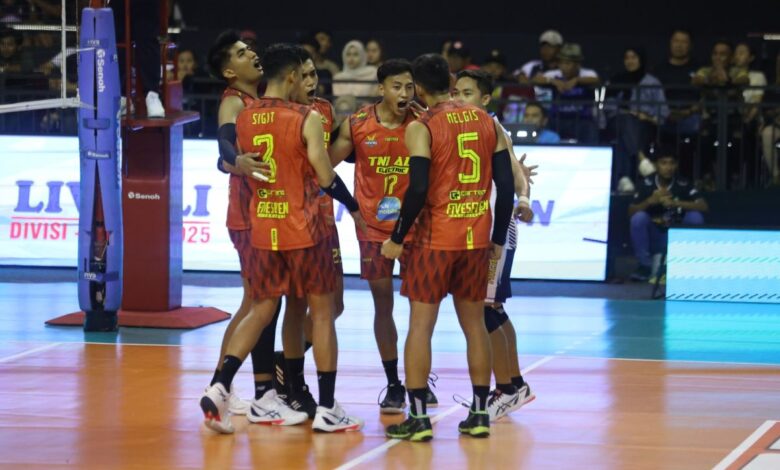 TNI AU raih kemenangan penting berjuang melawan Indomaret pada Final Four Livoli