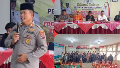 Kasat Binmas Polres Solok Pusat Perkotaan Beri Binluh Hukum &apos;Justice Collaborator&apos; Pada Niniak Mamak Pemangku Adat