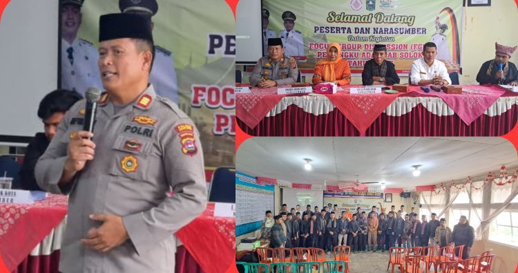 Kasat Binmas Polres Solok Pusat Perkotaan Beri Binluh Hukum 'Justice Collaborator' Pada Niniak Mamak Pemangku Adat