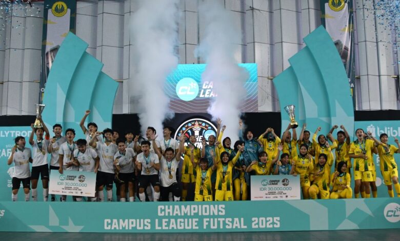 UNJ serta juga UIN Bandung juara Campus League Futsal 2025