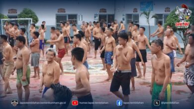 Gerak Serentak Warga Binaan, Senam Awal Hari Jaga Kebugaran   