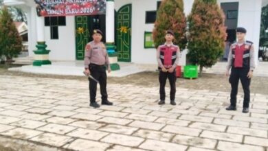 Polres Mesuji Amankan Ibadah Natal pada Simpang Pematang