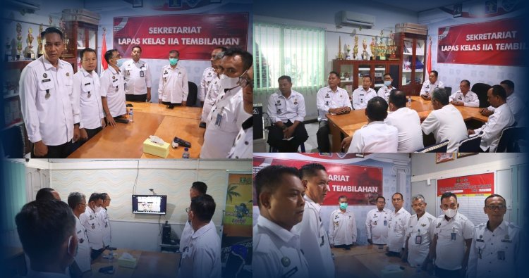 Lapas Tembilahan Ikuti Refleksi Akhir Tahun Kementerian Imigrasi Pemasyarakatan   