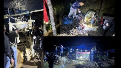 Polisi dan juga TNI Tertibkan Tambang Emas Ilegal pada pada Payung Sekaki, Alat PETI Diamankan