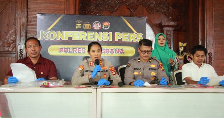 Polres Jembrana Tangkap Pelaku Pencurian yang digunakan Sasar 11 Sekolah Dasar