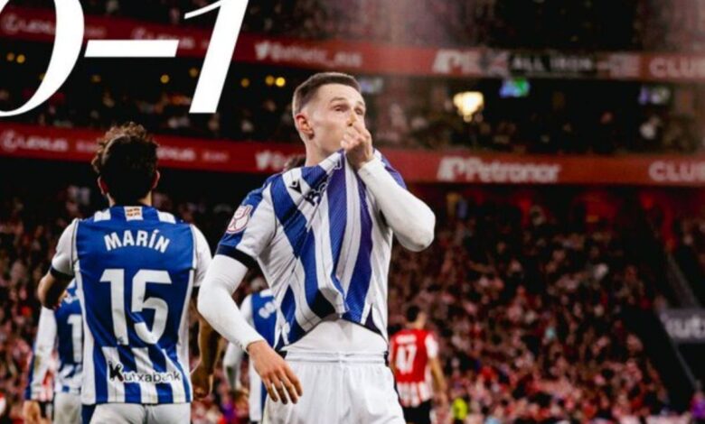 Sociedad menangi  leg pertama semifinal Copa del Rey lawan Bilbao